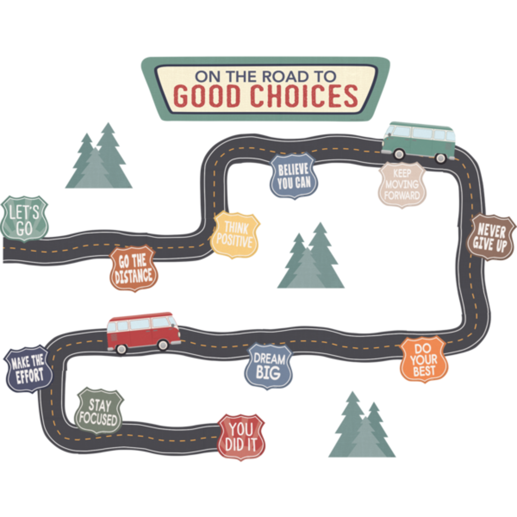TEACHER CREATED RESOURCES Moving Mountains Road Trip On the Road to Good Choices Mini Bulletin Board