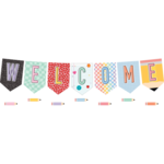 TEACHER CREATED RESOURCES Cool for School Pennants Welcome Bulletin Board