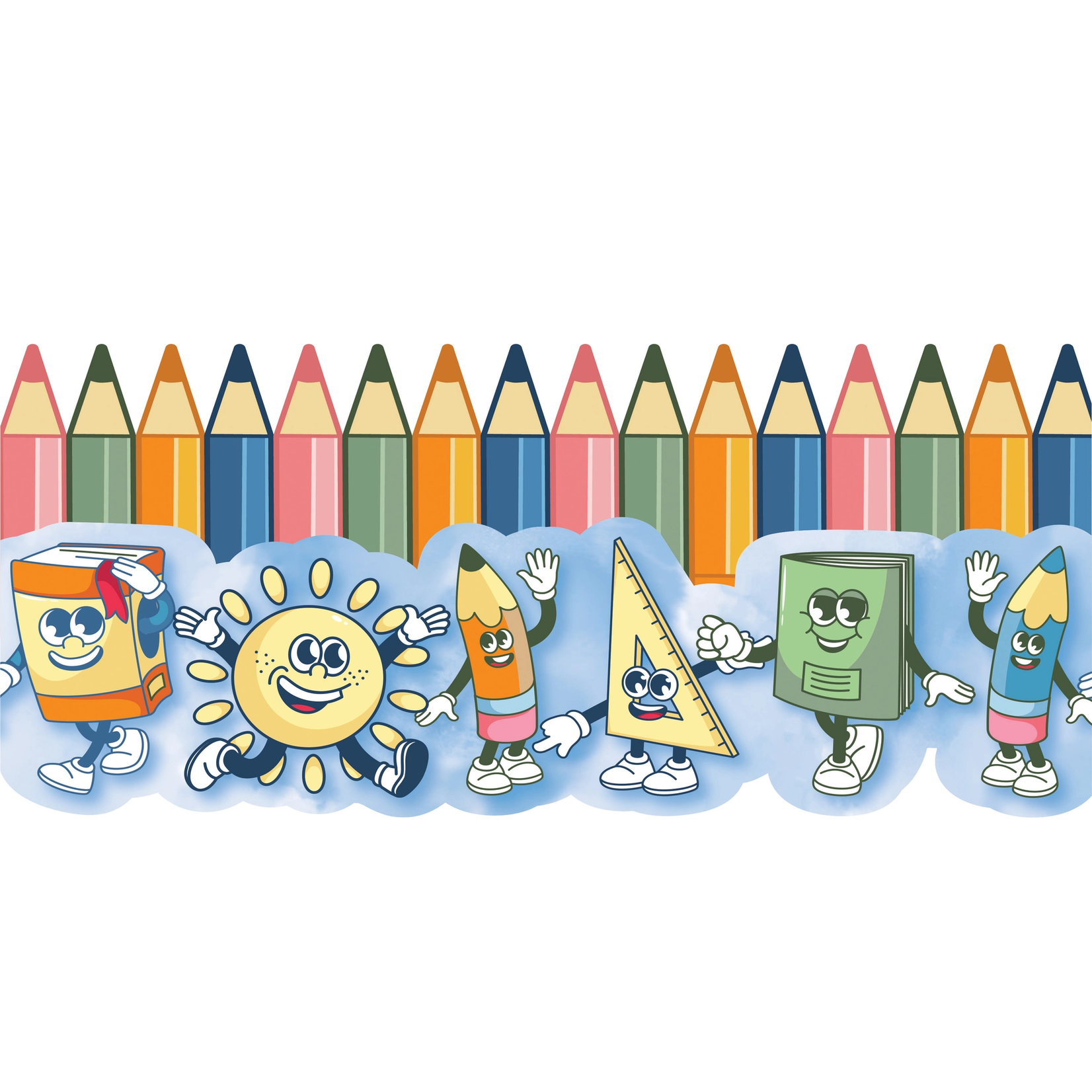 S'Cool Era Characters Deco Trim Extra Wide Die-Cut