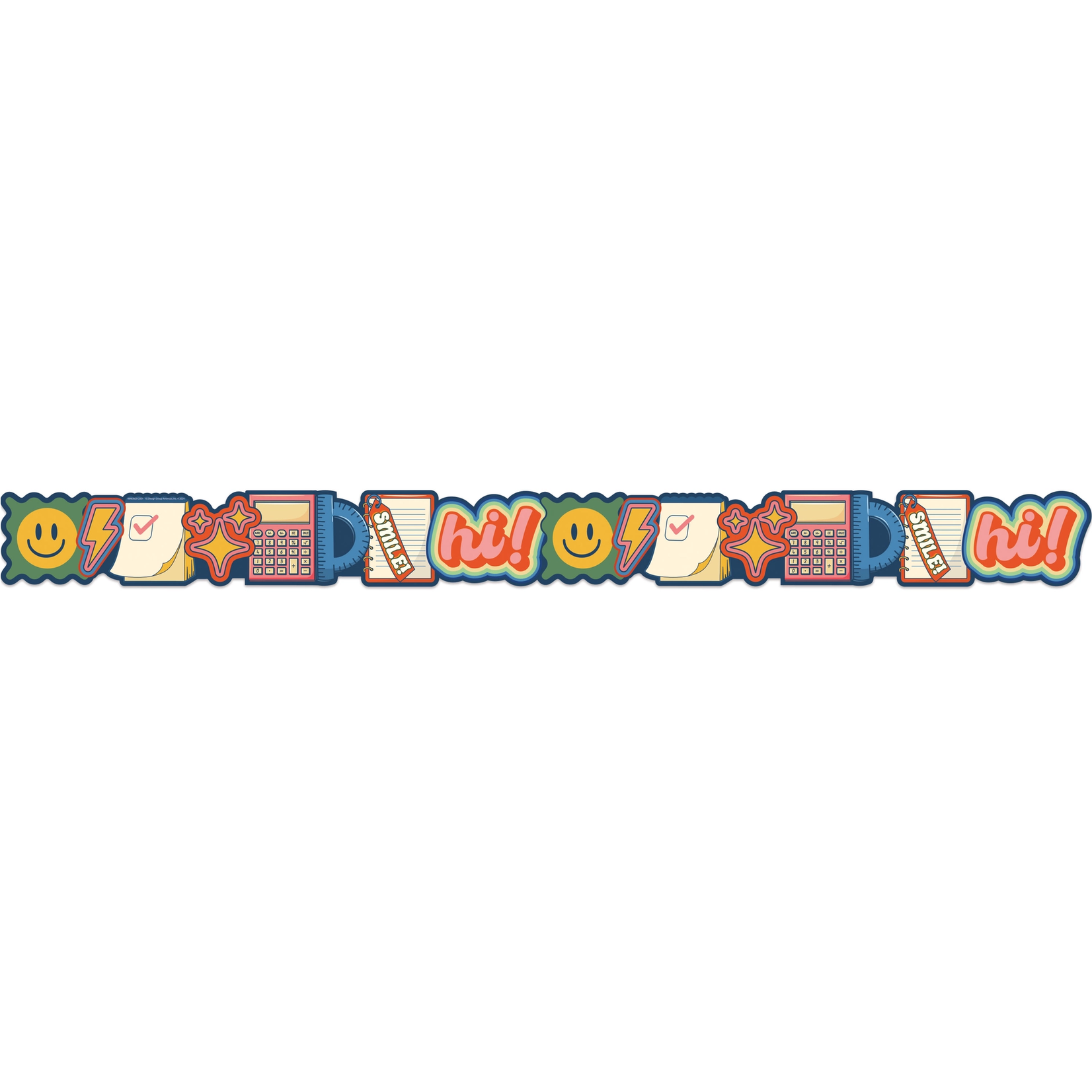 S'Cool Era School Icons Deco Trim Extra Wide Die-Cut