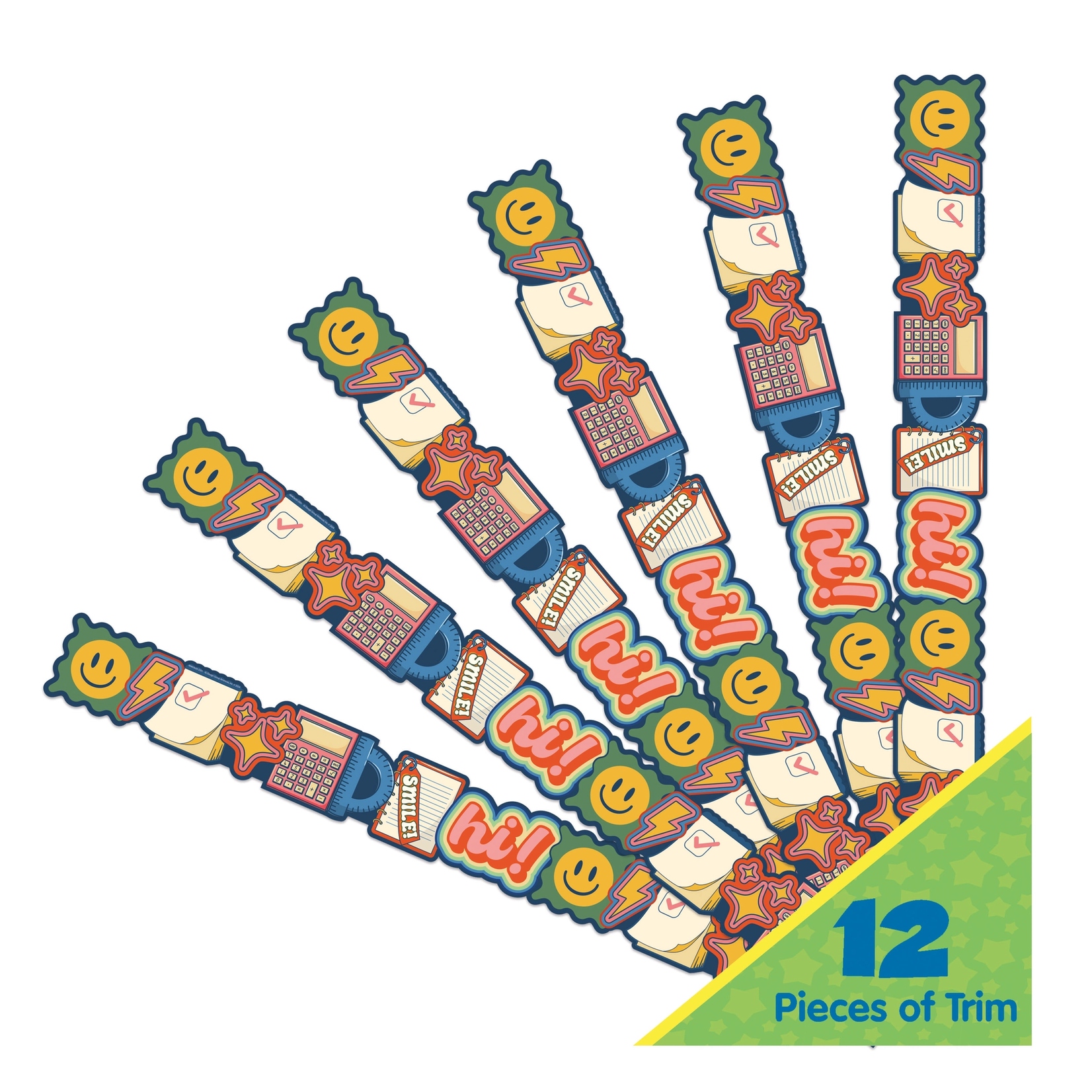 S'Cool Era School Icons Deco Trim Extra Wide Die-Cut