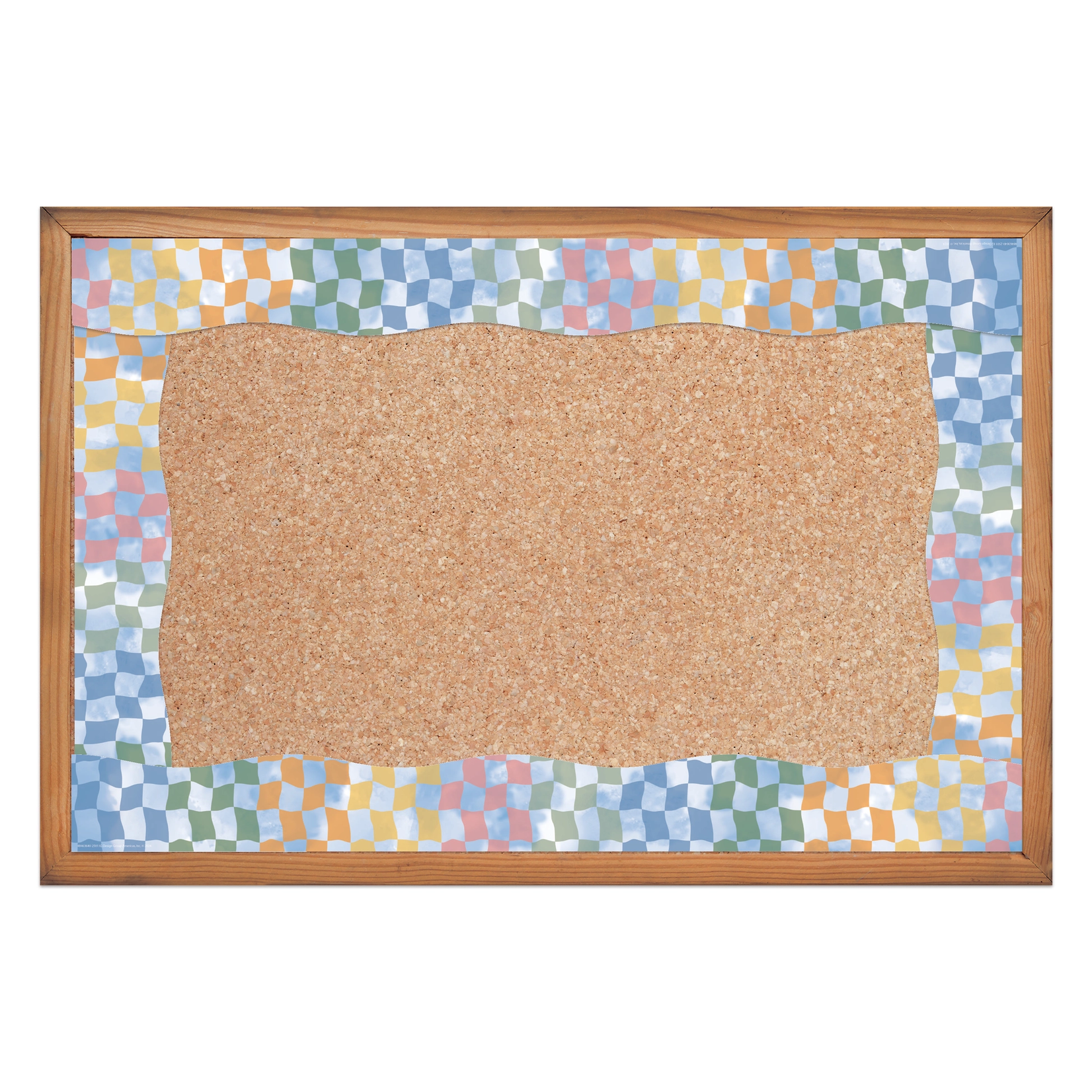 S'Cool Era Rainbow Checkered Sky Deco Trim Extra Wide Die-Cut