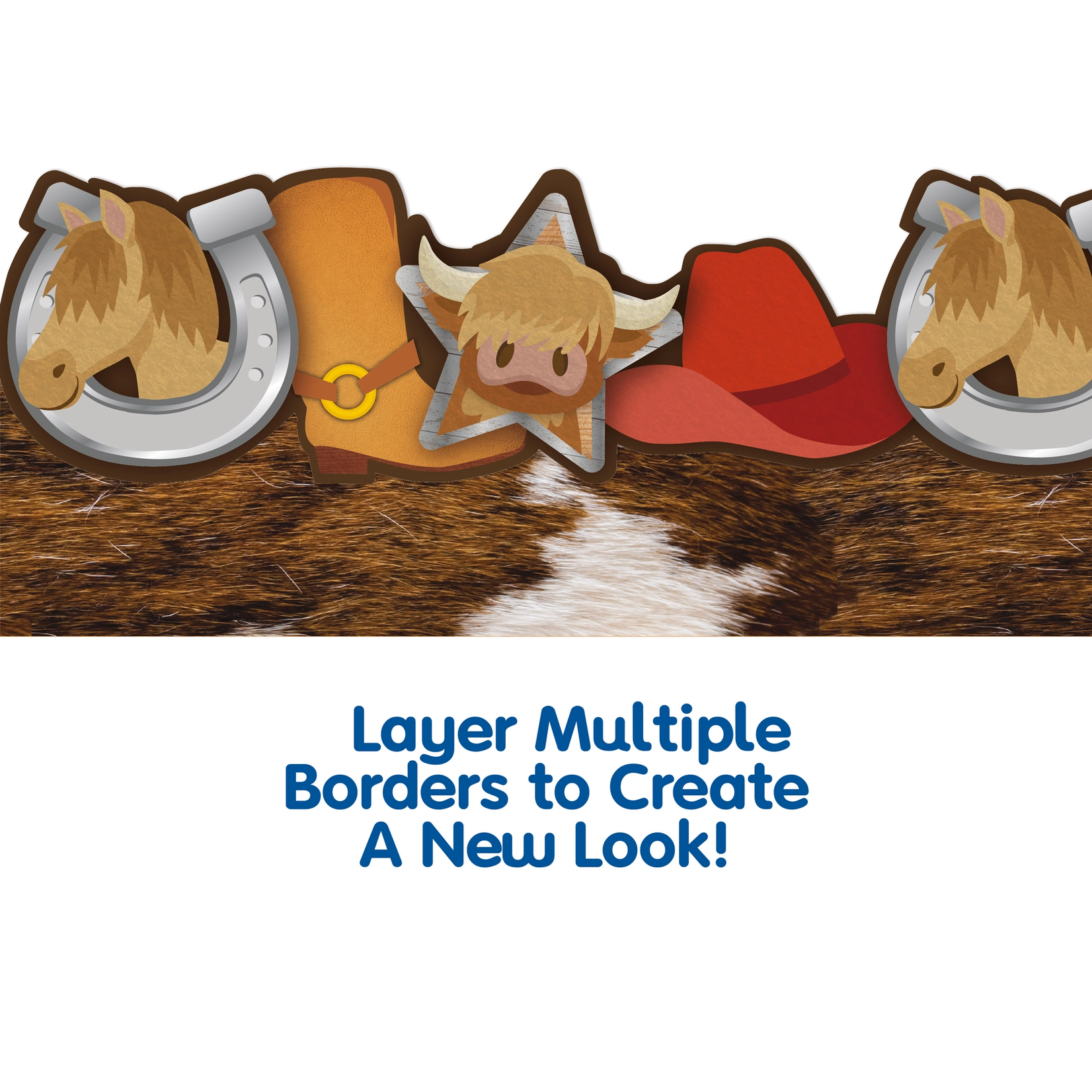 Wild Wild Classroom Western Icons Deco Trim Extra Wide Die-Cut