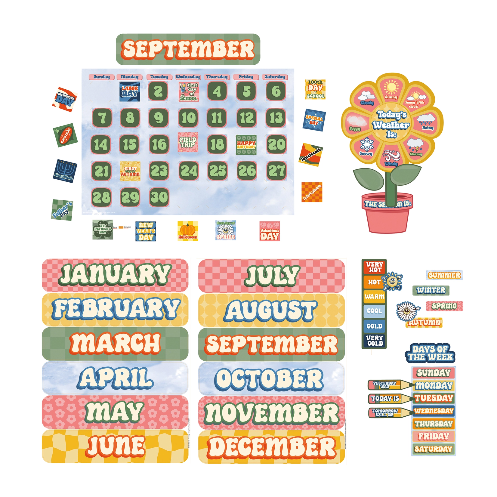 S'Cool Era Calendar Bulletin Board