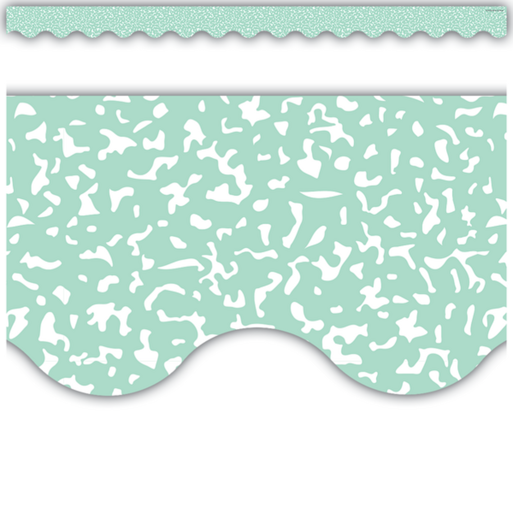 TEACHER CREATED RESOURCES Composition Green Scalloped Border Trim