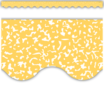 TEACHER CREATED RESOURCES Composition Yellow Scalloped Border Trim