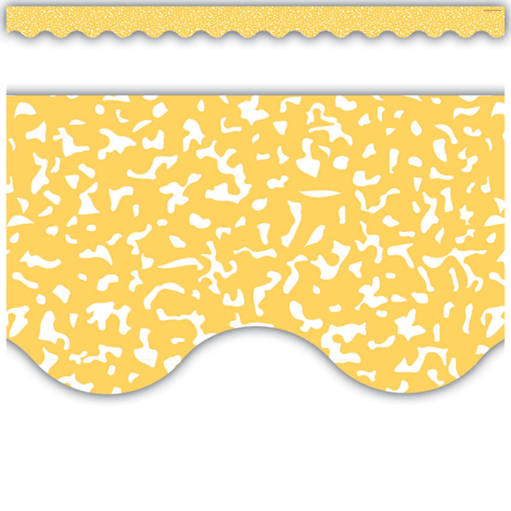 TEACHER CREATED RESOURCES Composition Yellow Scalloped Border Trim