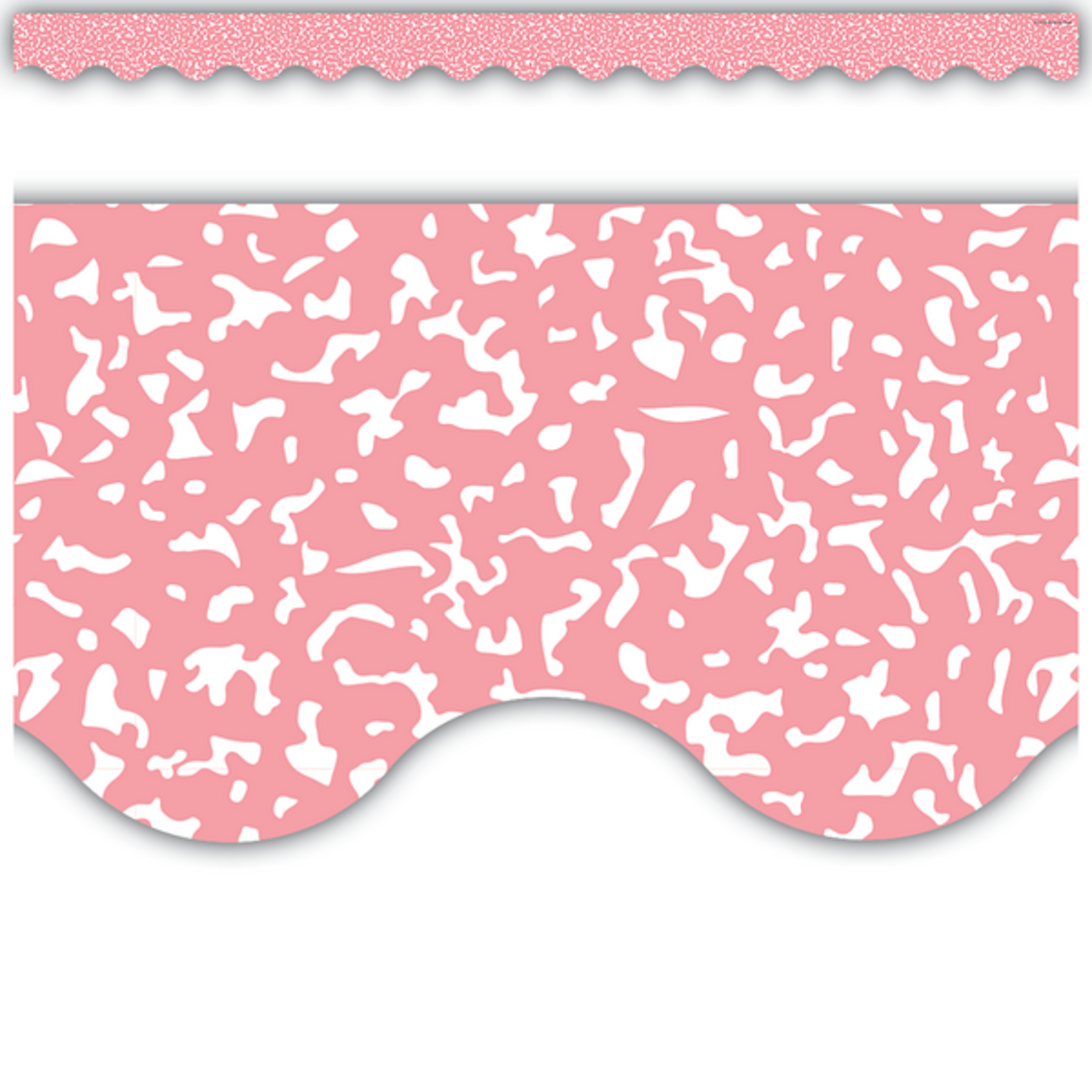 TEACHER CREATED RESOURCES Composition Pink Scalloped Border Trim