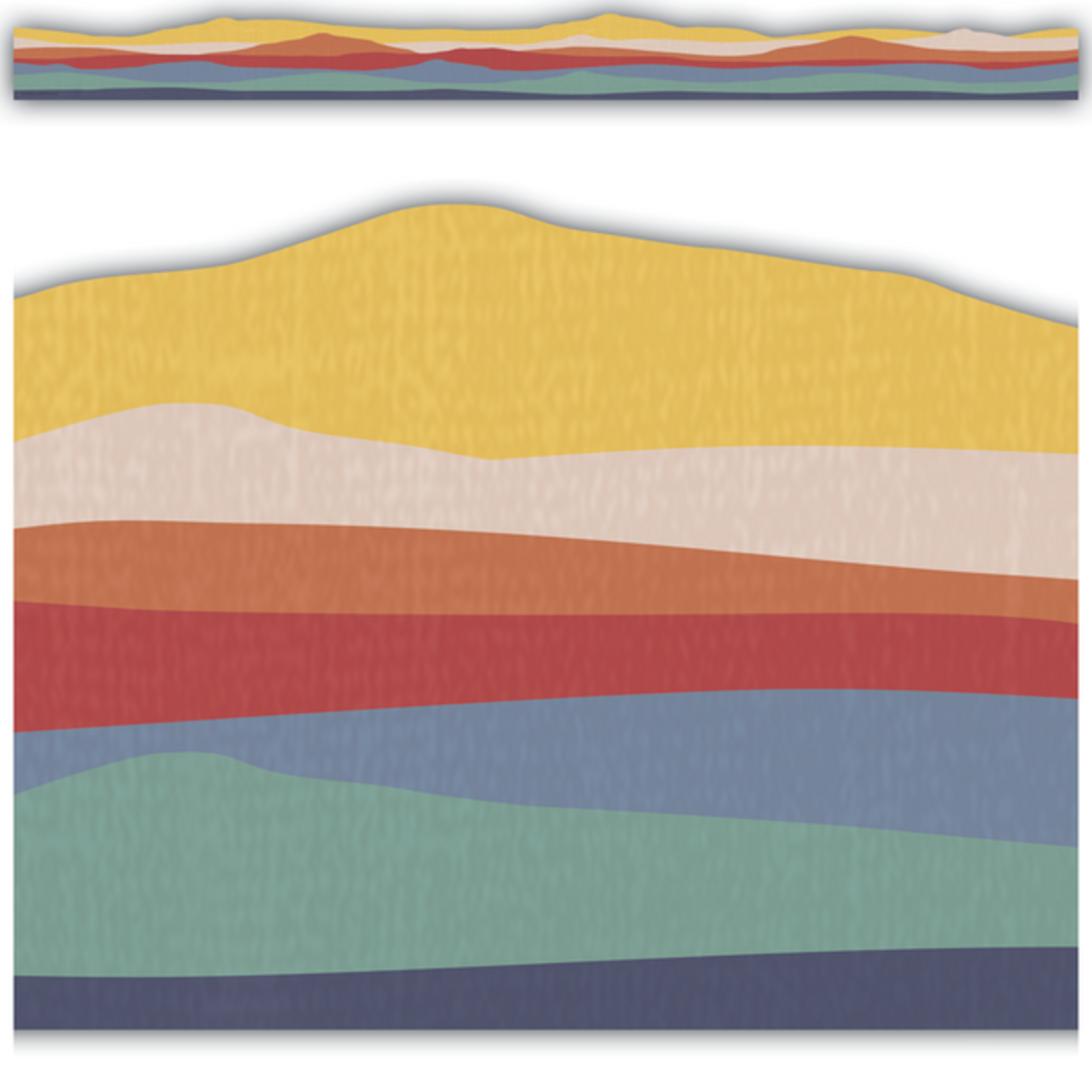 TEACHER CREATED RESOURCES Moving Mountains Road Trip On the Horizon Die-Cut Border Trim