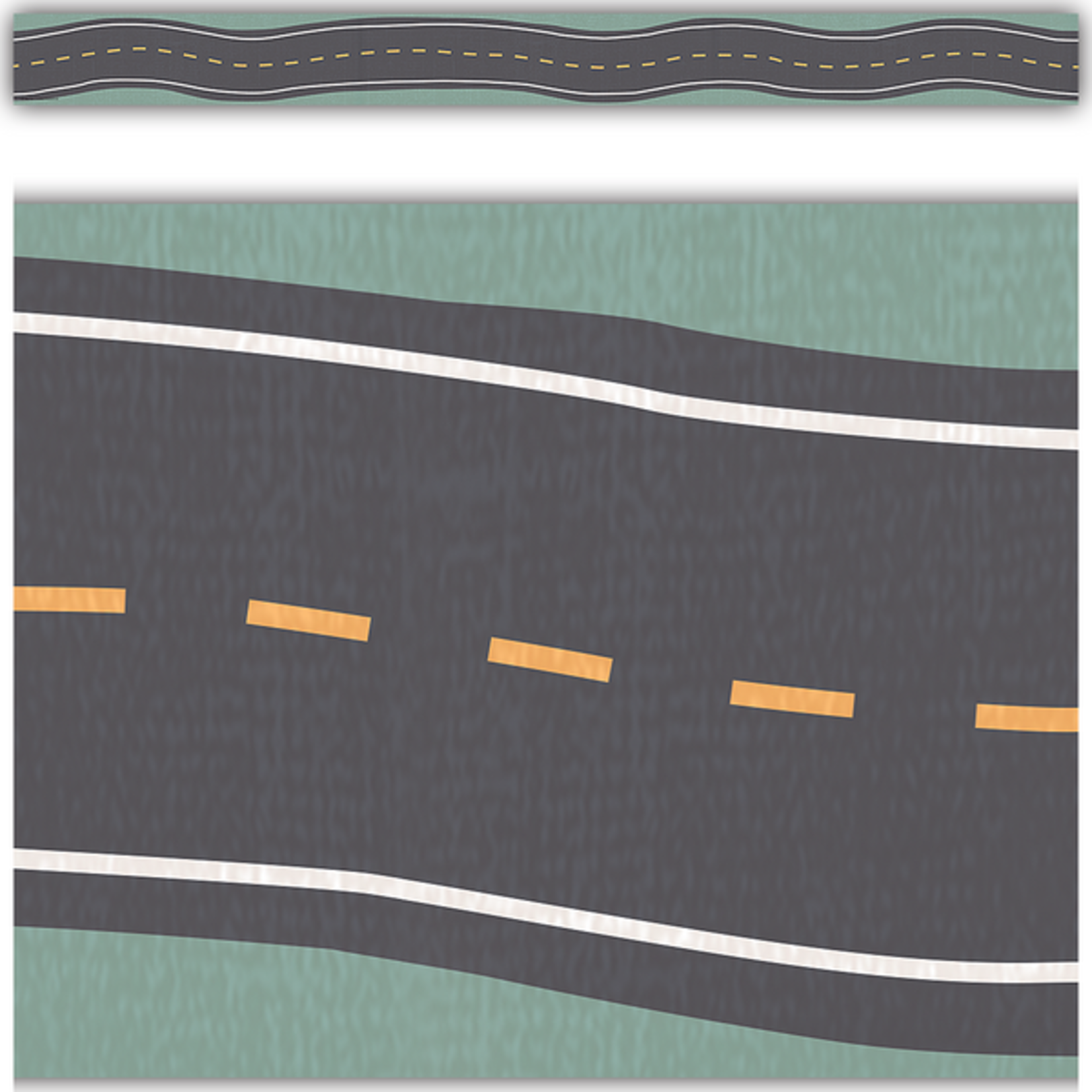 TEACHER CREATED RESOURCES Road Trip Straight Border Trim