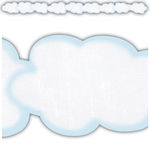 TEACHER CREATED RESOURCES Clouds Die-Cut Border Trim