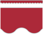 TEACHER CREATED RESOURCES Cranberry Red Scalloped Border Trim