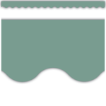 TEACHER CREATED RESOURCES Retreat Green Scalloped Border Trim