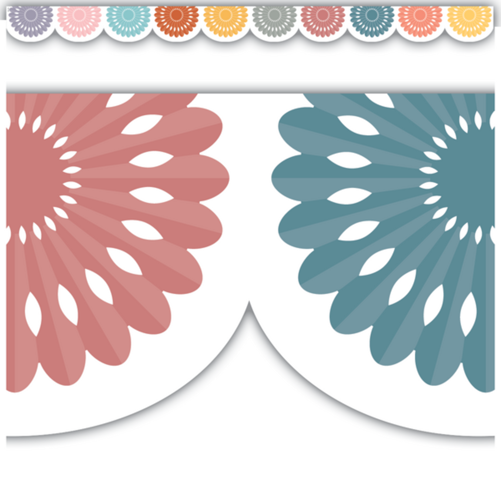 TEACHER CREATED RESOURCES Happy Cactus Crew Fiesta Die-Cut Border Trim
