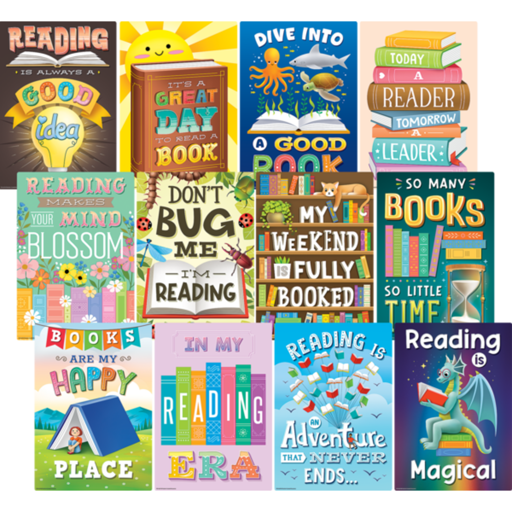 TEACHER CREATED RESOURCES Reading Is Fun Small Poster Pack