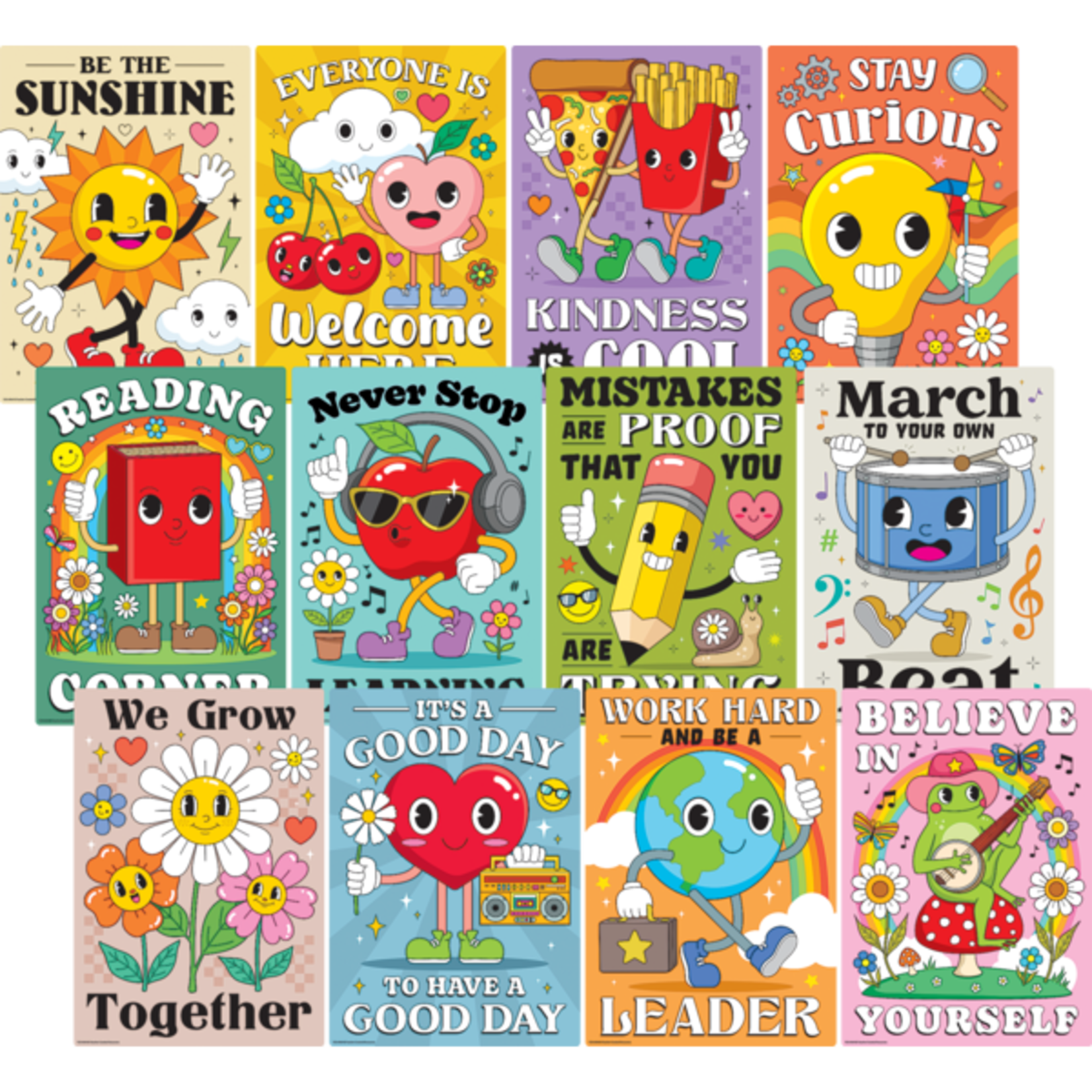 TEACHER CREATED RESOURCES Retro Fun Small Poster Pack