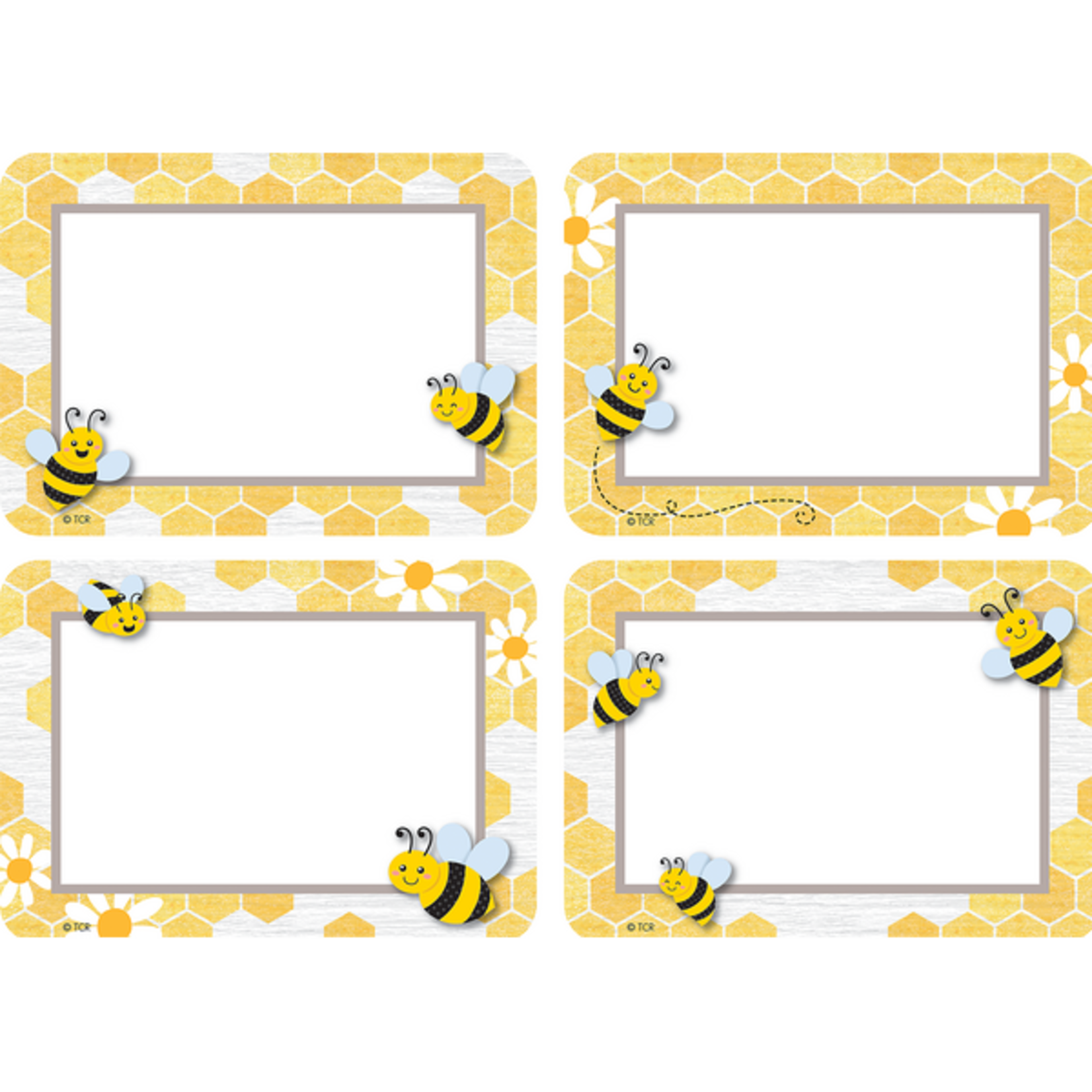 TEACHER CREATED RESOURCES Buzzing Bees Name Tags/Labels - Multi-Pack