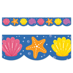 CREATIVE TEACHING PRESS Sea Friends Seashells EZ Border