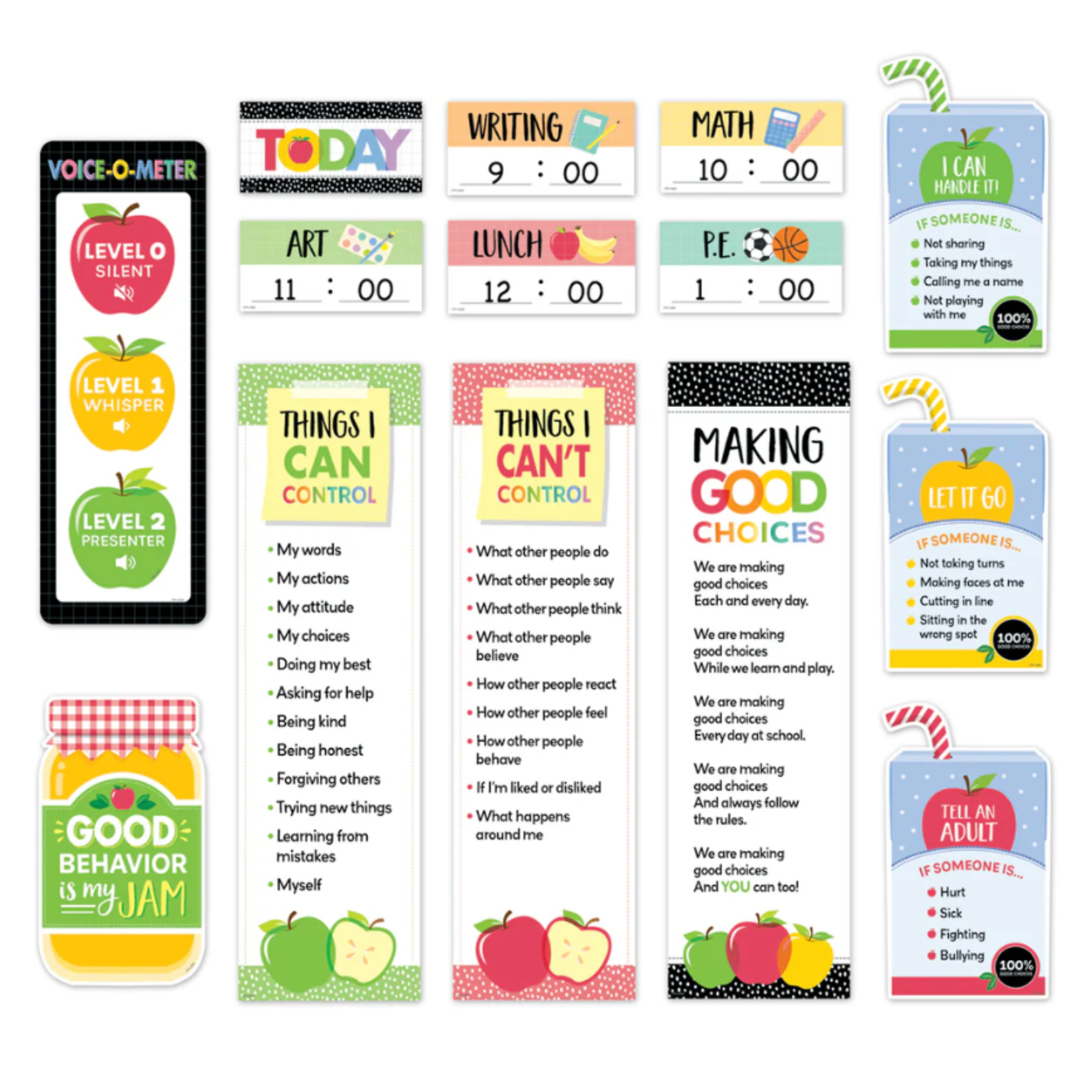 CREATIVE TEACHING PRESS Apple Time Class Management Mini Bulletin Board