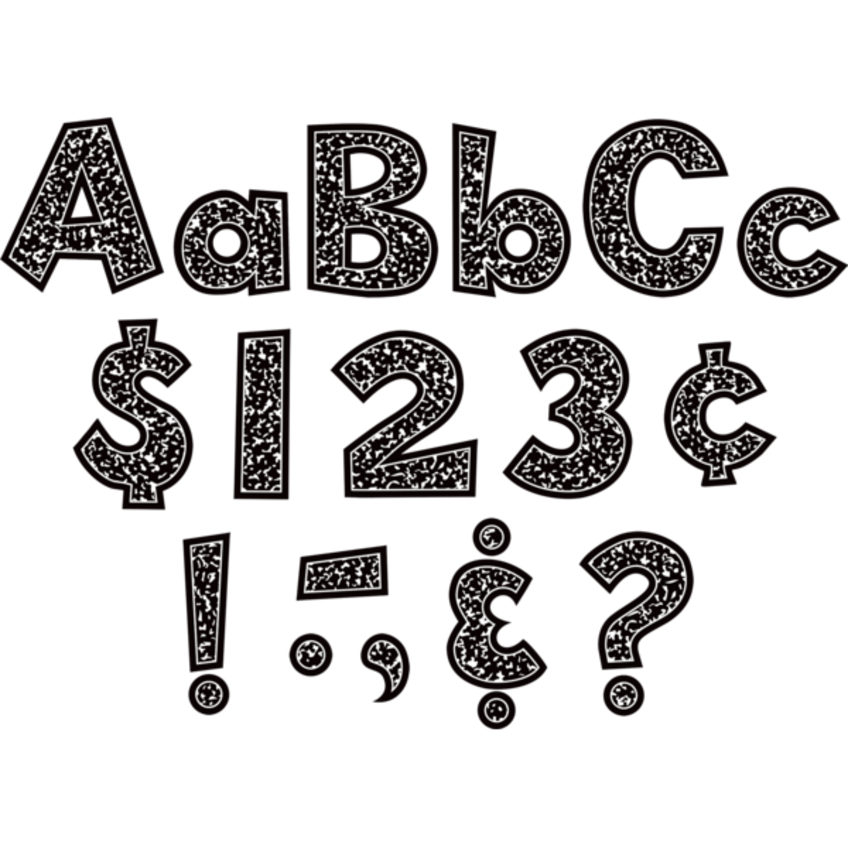 TEACHER CREATED RESOURCES Composition 4" Fun Font Letters Combo Pack