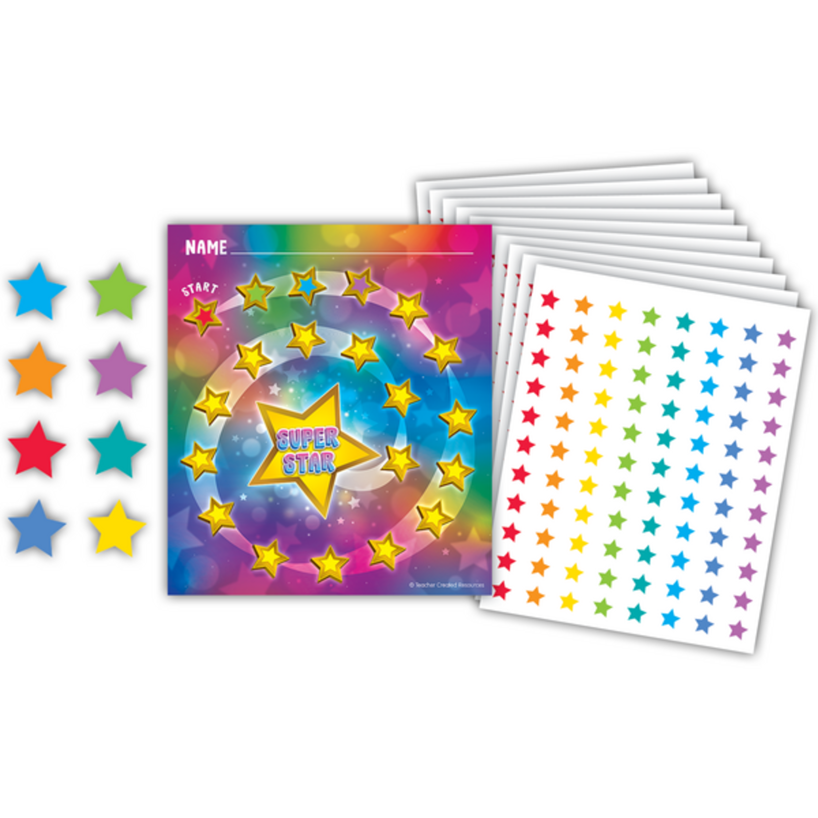 TEACHER CREATED RESOURCES Super Star Reward Trackers with Stickers