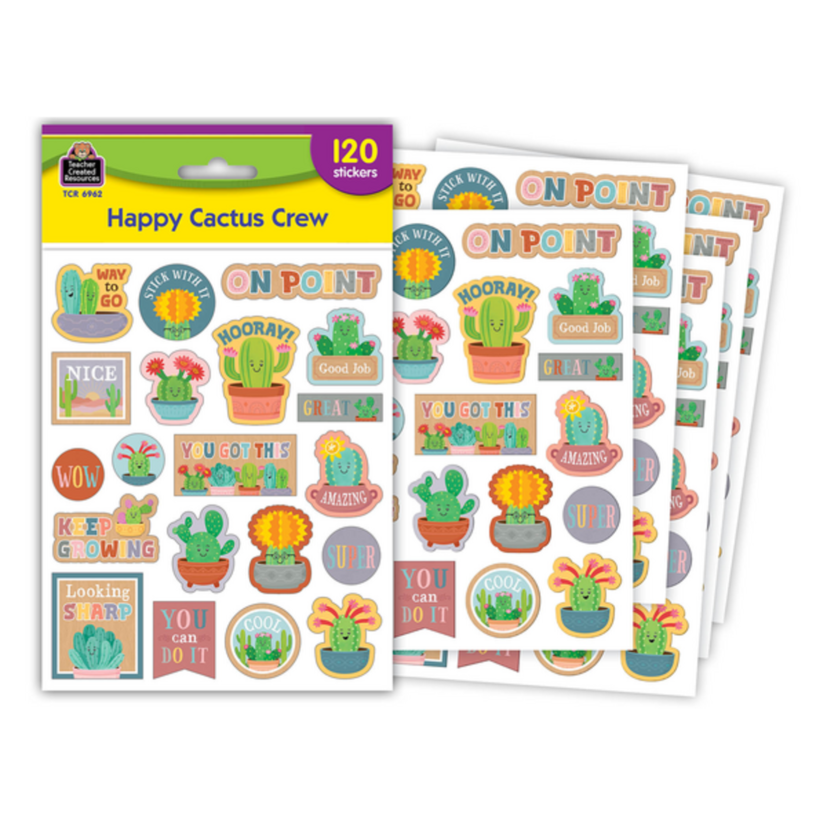 TEACHER CREATED RESOURCES Happy Cactus Crew Stickers