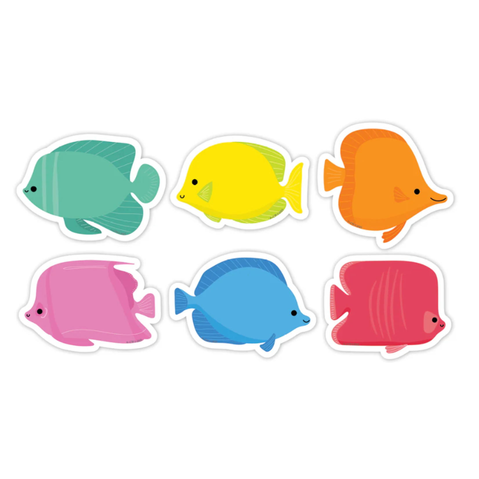 CREATIVE TEACHING PRESS Sea Friends School of Fish 3" Designer Cut-Outs