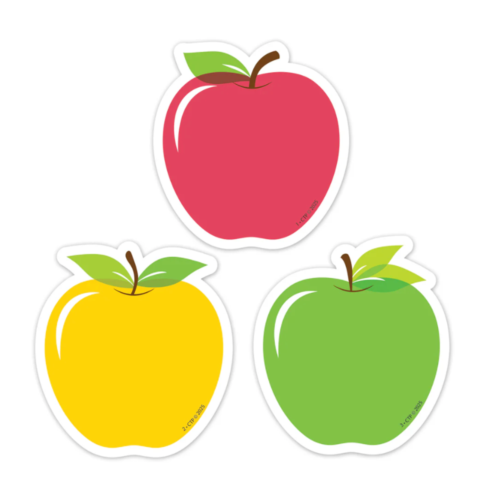 CREATIVE TEACHING PRESS Apple Time Apples 3" Designer Cut-Outs