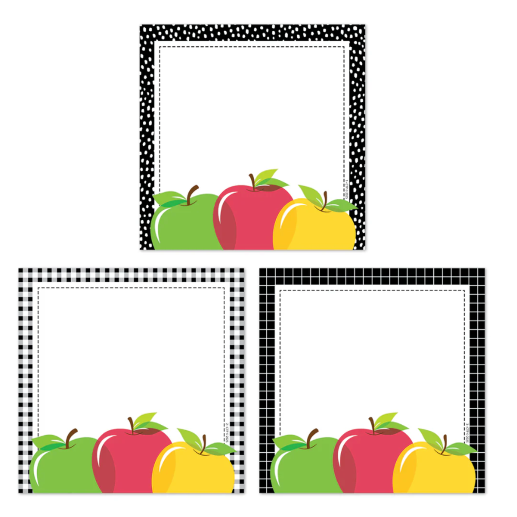 CREATIVE TEACHING PRESS Apple Time Apple Cards 6" Designer Cut-Outs