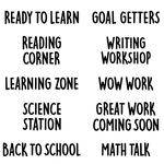 CREATIVE TEACHING PRESS Core Decor School Time Punch-Out Phrases