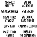 CREATIVE TEACHING PRESS Core Decor Mindset Motivation Punch-Out Phrases
