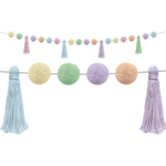 TEACHER CREATED RESOURCES Pastel Pop Pom-Poms and Tassels Garland