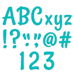 CREATIVE TEACHING PRESS Stylish Turquoise 4" Designer Letters