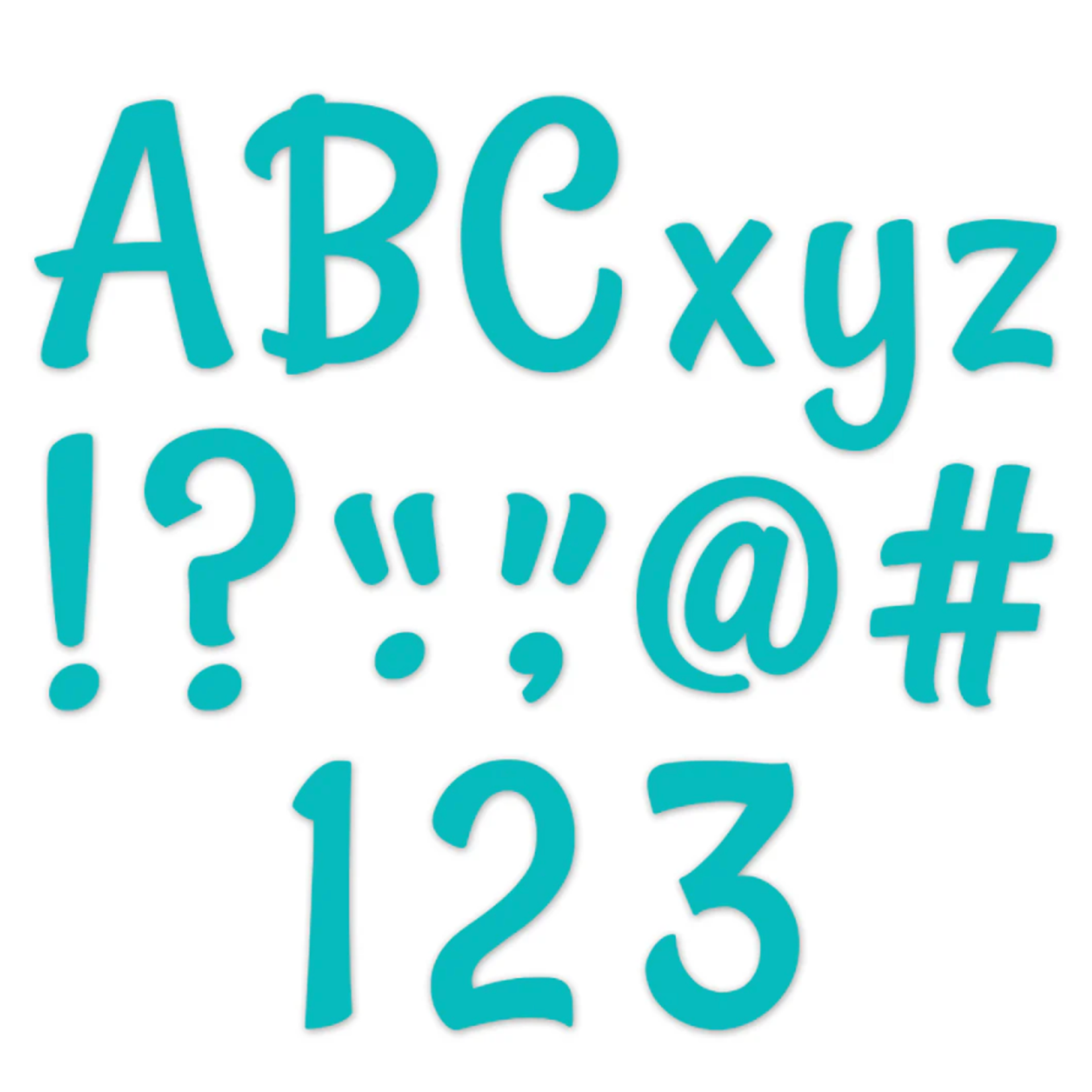 CREATIVE TEACHING PRESS Stylish Turquoise 4" Designer Letters