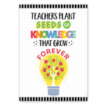 CREATIVE TEACHING PRESS Apple Time Inspire U: Teachers plant seeds... Poster