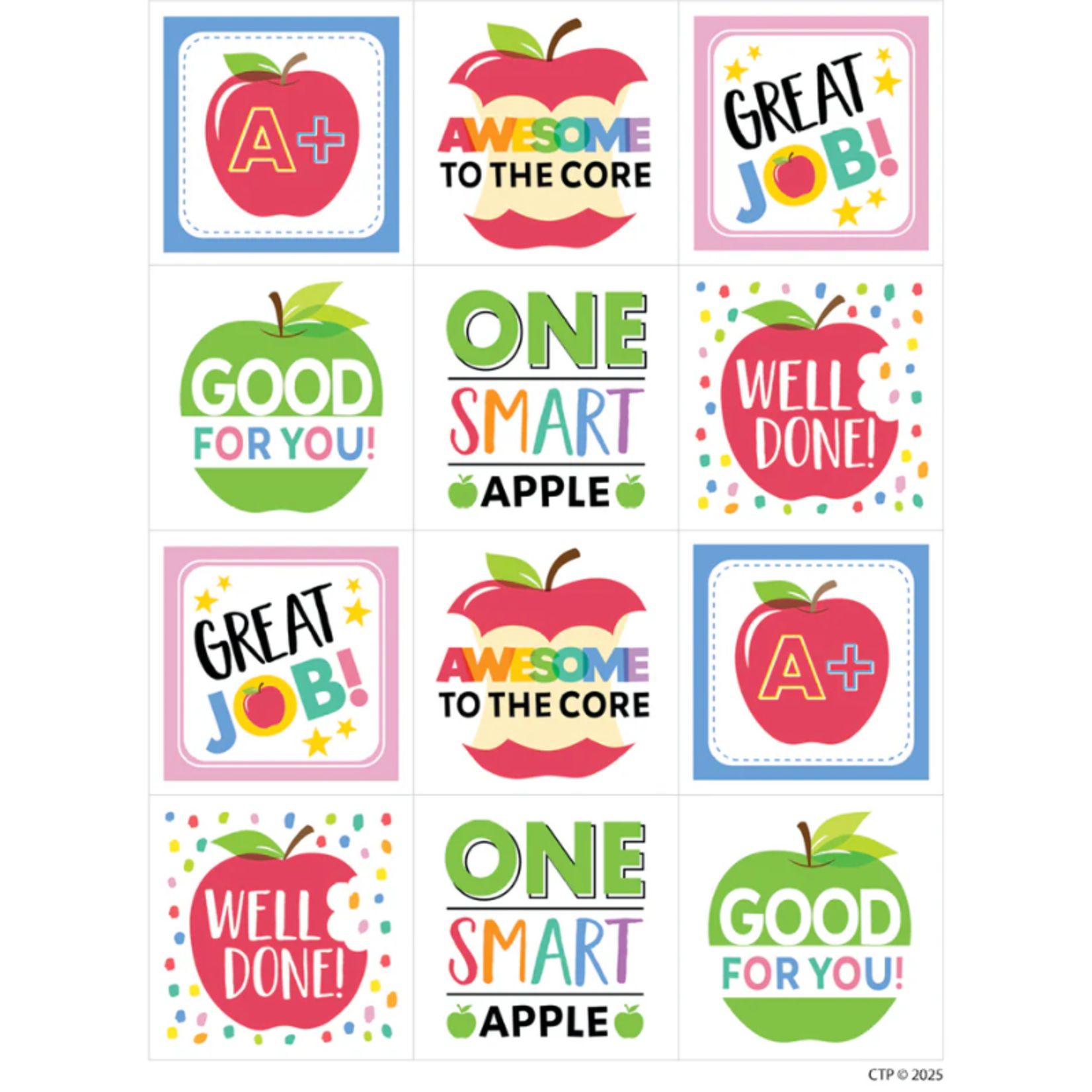 CREATIVE TEACHING PRESS Apple Time Apple Reward Stickers