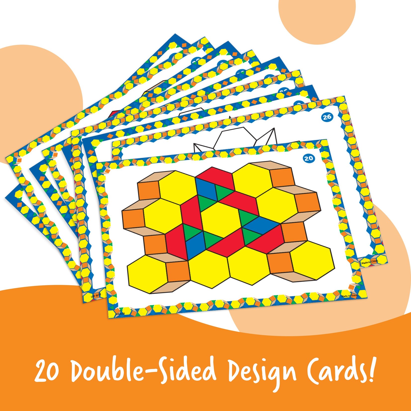 LEARNING RESOURCES INC Pattern Block Activity Set