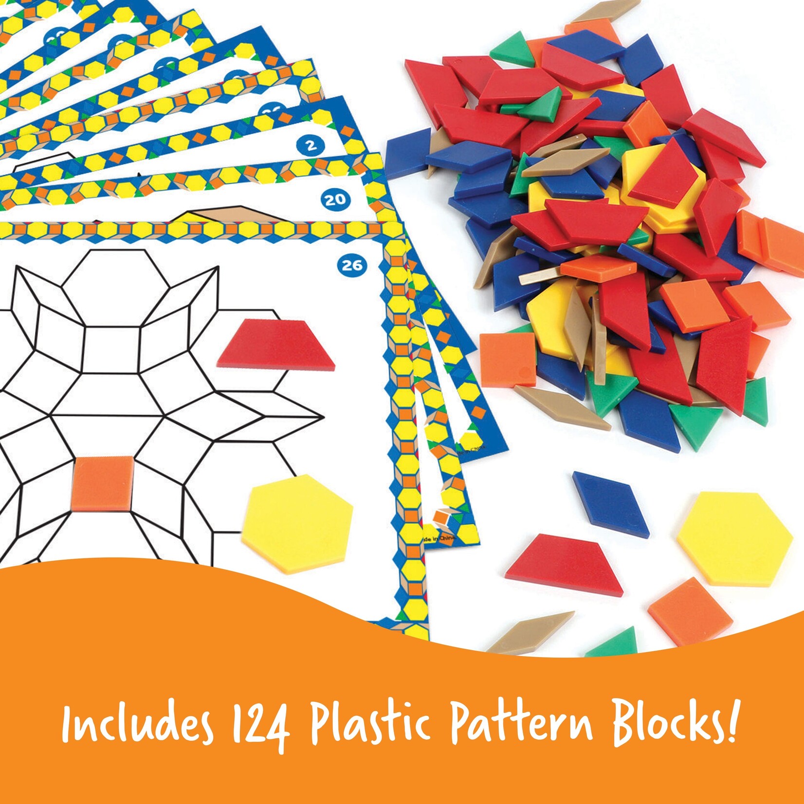 LEARNING RESOURCES INC Pattern Block Activity Set