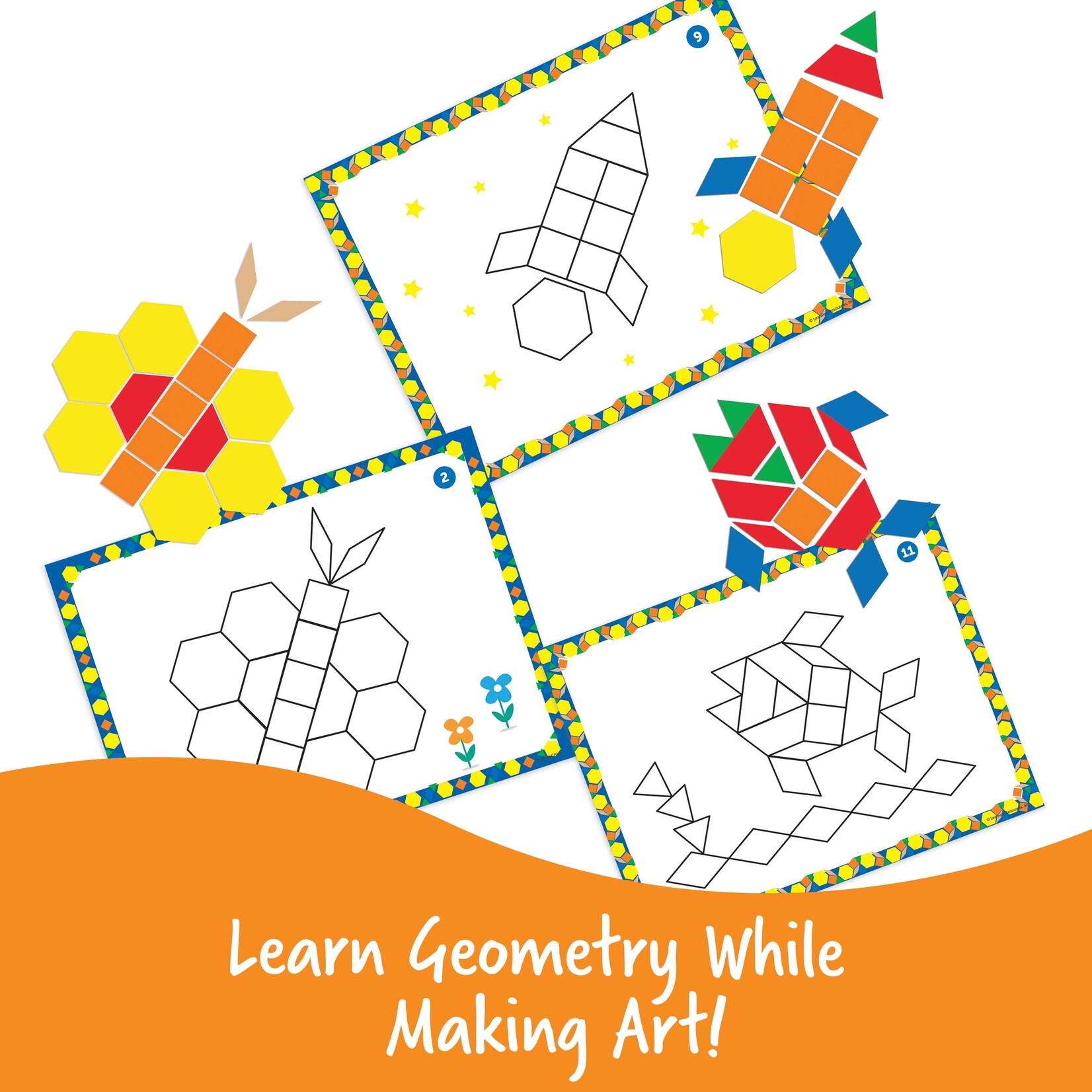 LEARNING RESOURCES INC Pattern Block Activity Set