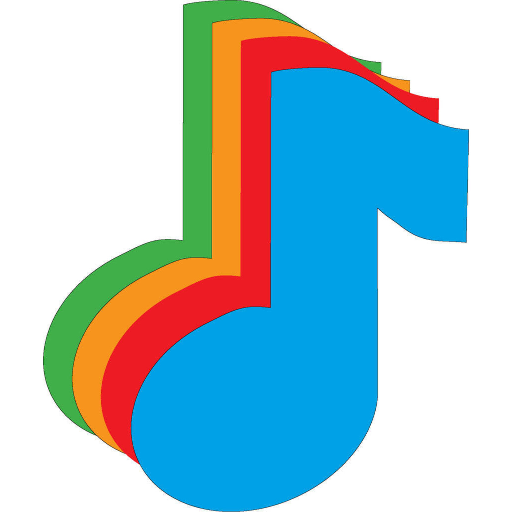 Die-Cut Magnetic - Small Assorted Color Music Note