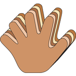 Hand Multicultural Cut-Outs- 5.5