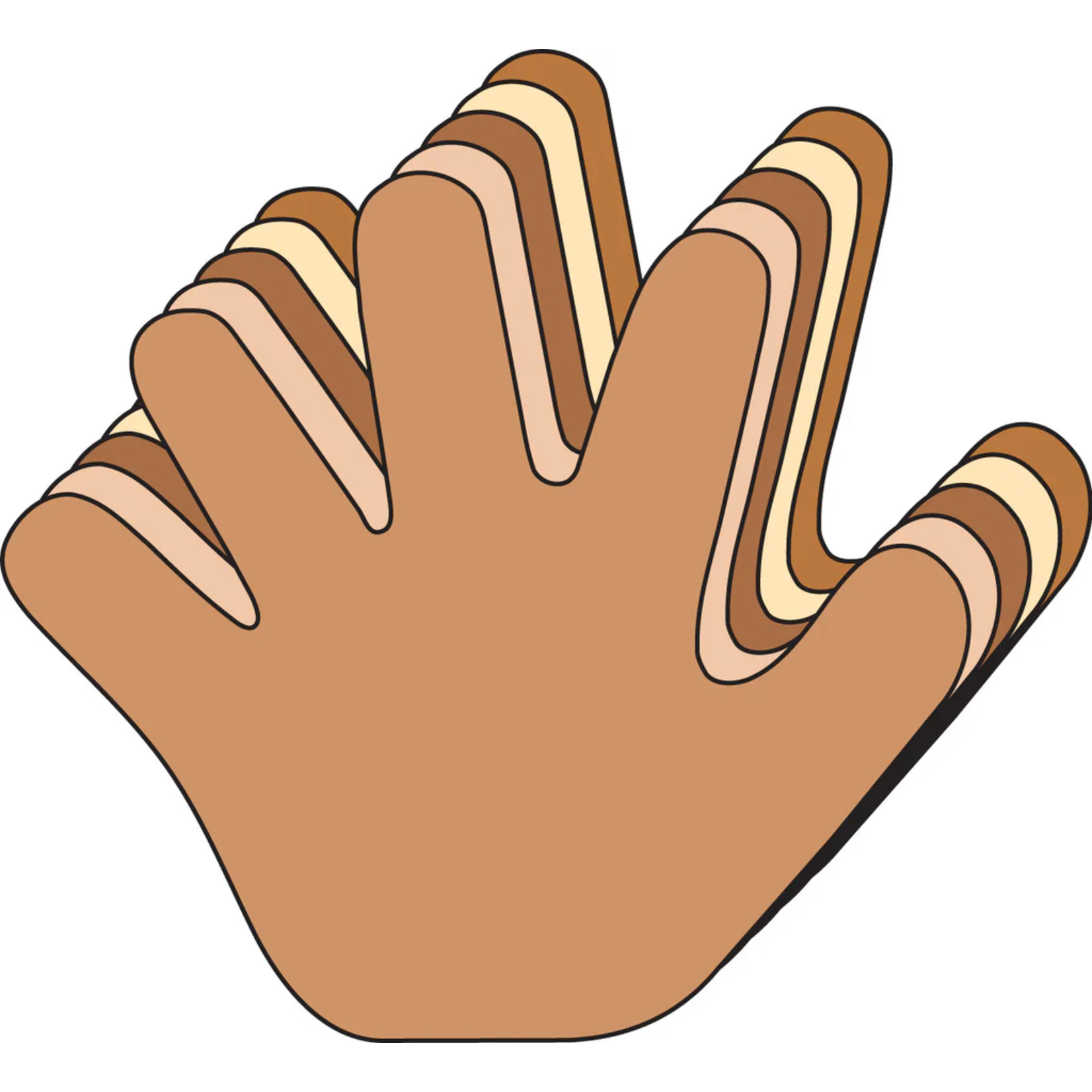 Hand Multicultural Cut-Outs- 5.5