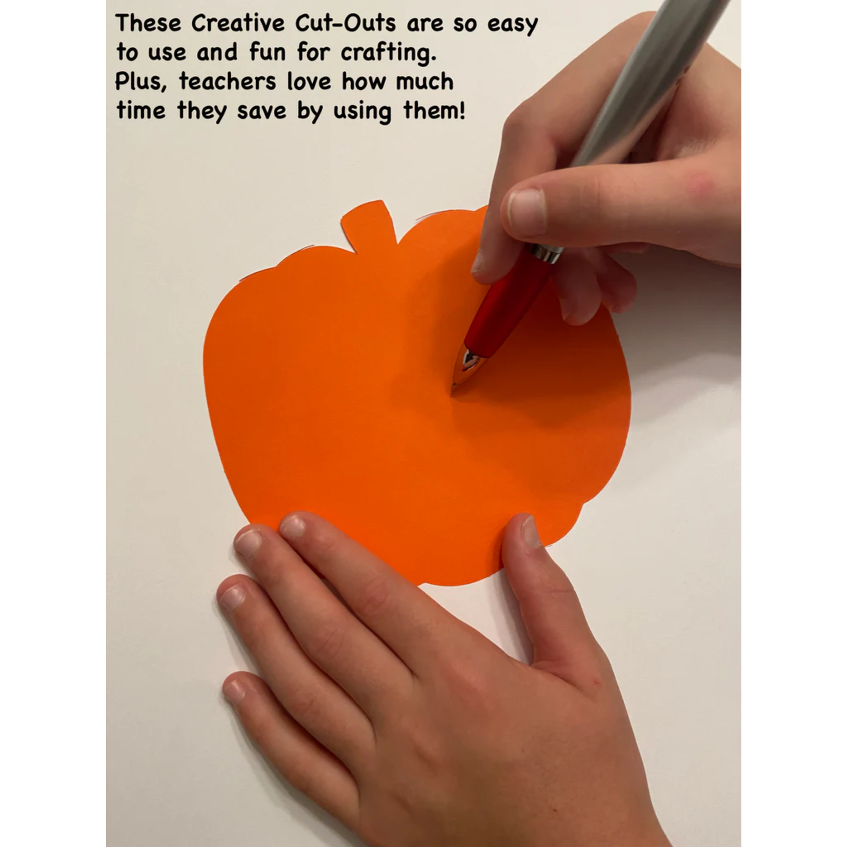 Large Single Color Cut-Out - Orange Pumpkin