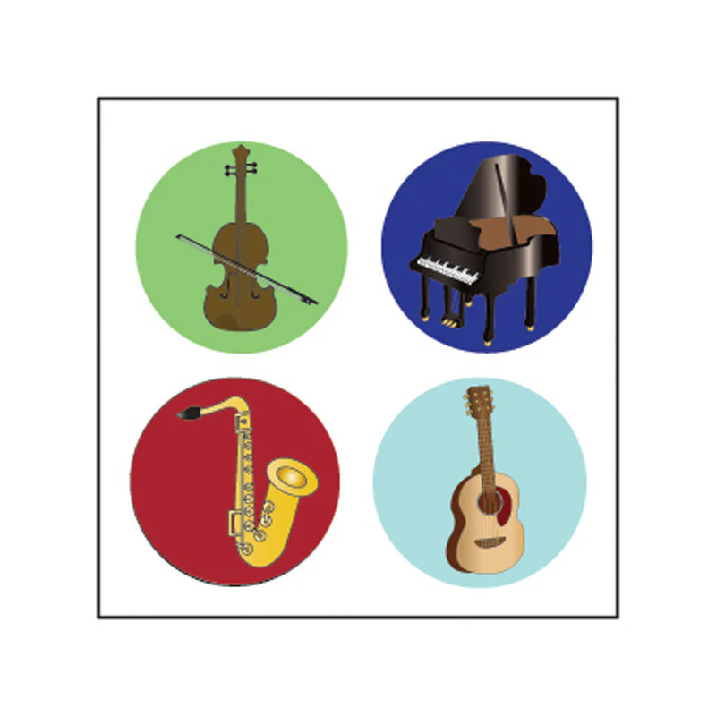 Incentive Stickers - Musical Instruments - Educational Outfitters