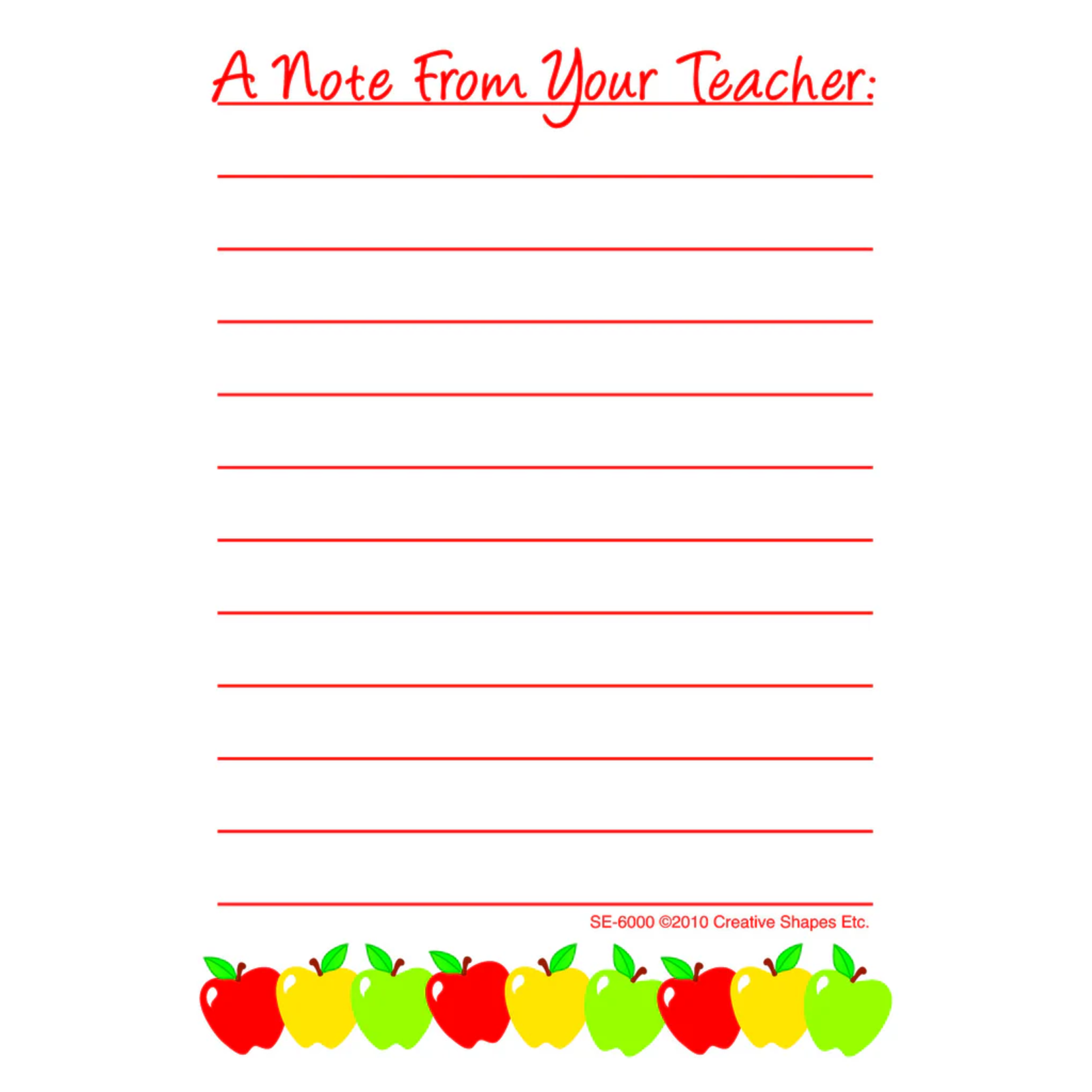 Notes & Quotes - Teacher Note