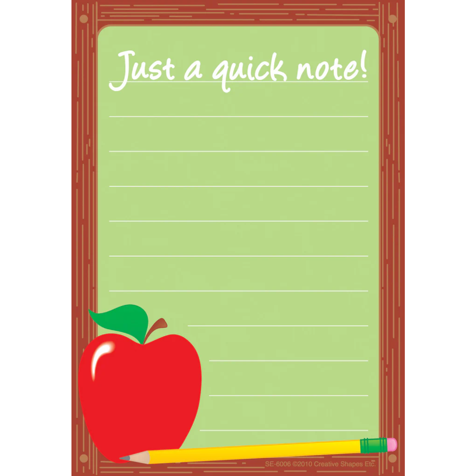 CREATIVE TEACHING PRESS Notes & Quotes - A Quick Note