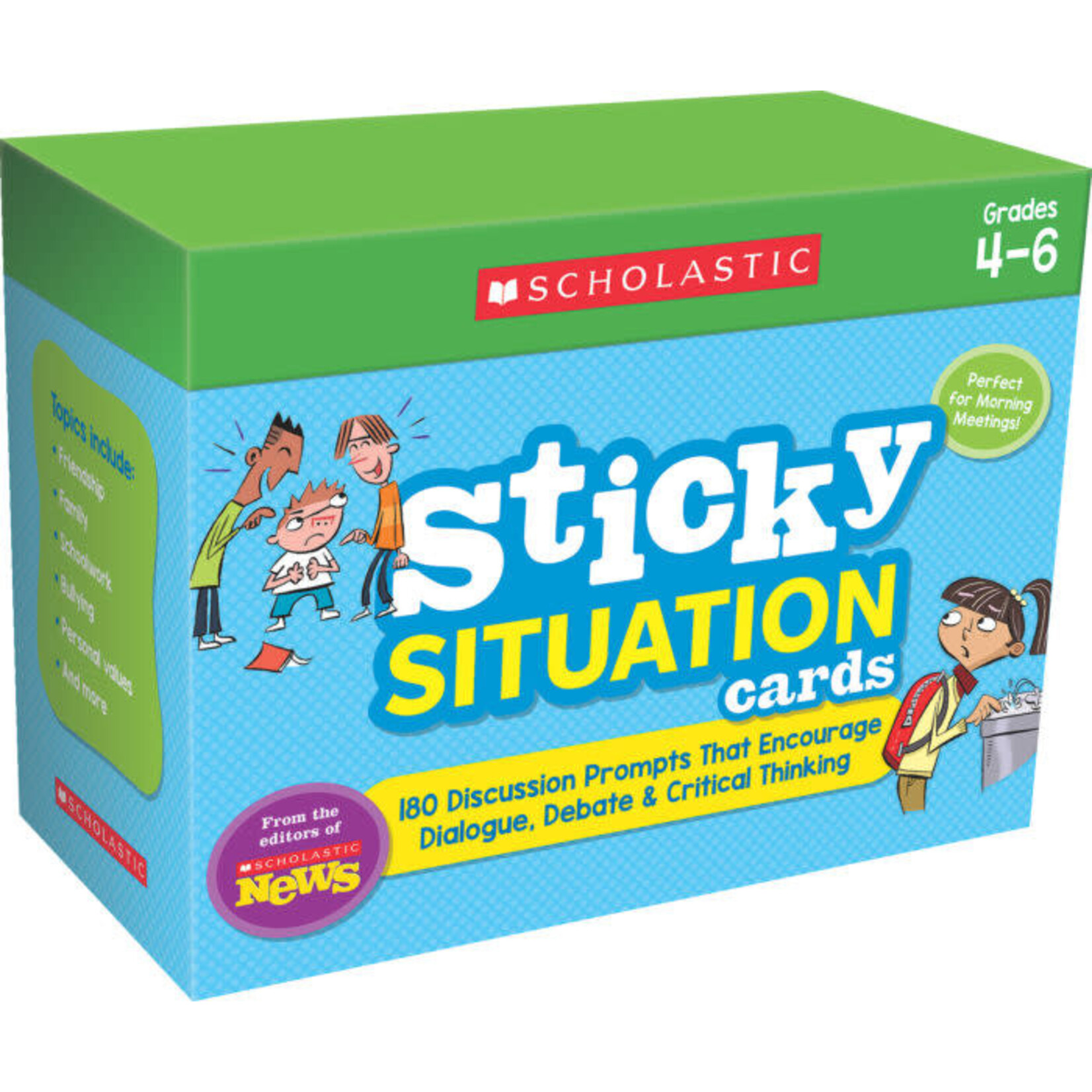 SCHOLASTIC TEACHING RESOURCES Sticky Situation Cards Grades 4-6
