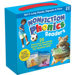 SCHOLASTIC TEACHING RESOURCES Nonfiction Phonics Readers Set 2: Long Vowels, Digraphs & More
