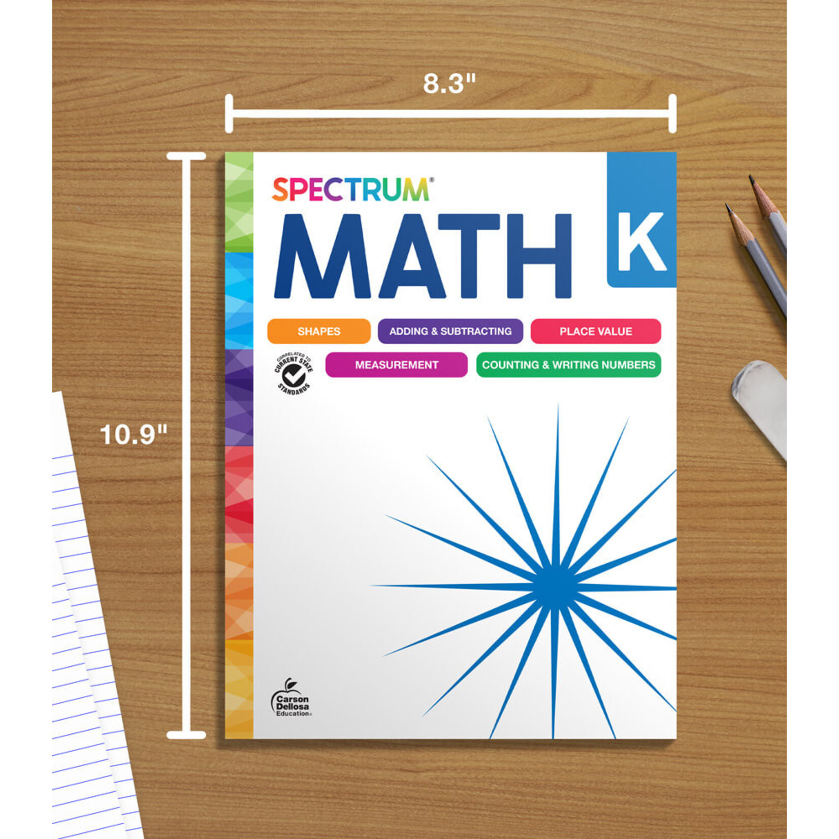 CARSON DELLOSA PUBLISHING CO Spectrum Math Workbook Grade K