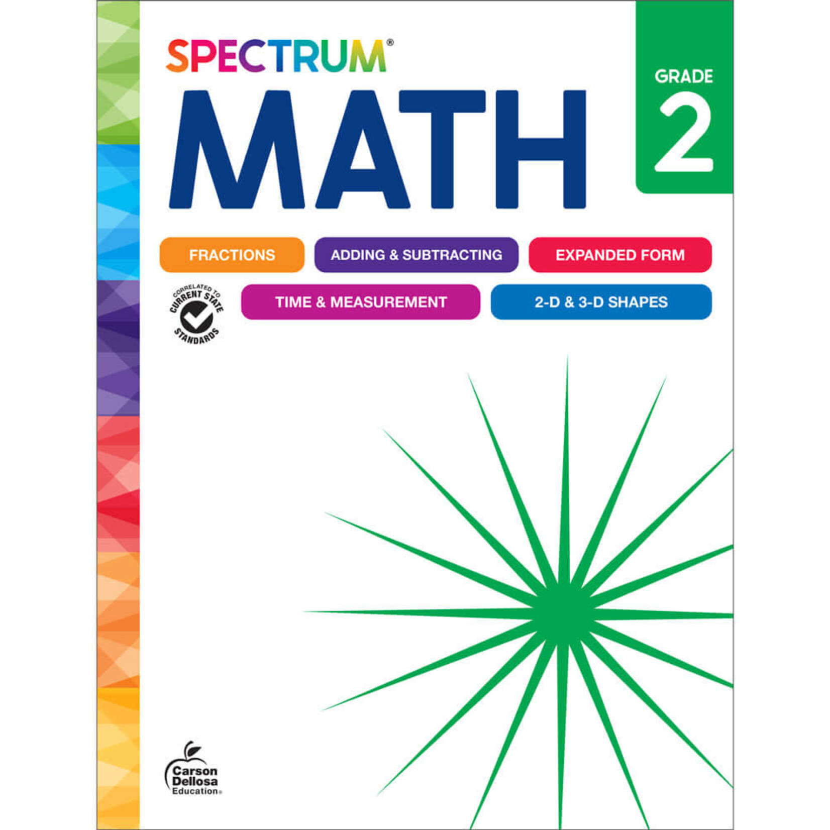 CARSON DELLOSA PUBLISHING CO Spectrum Math Workbook Grade 2